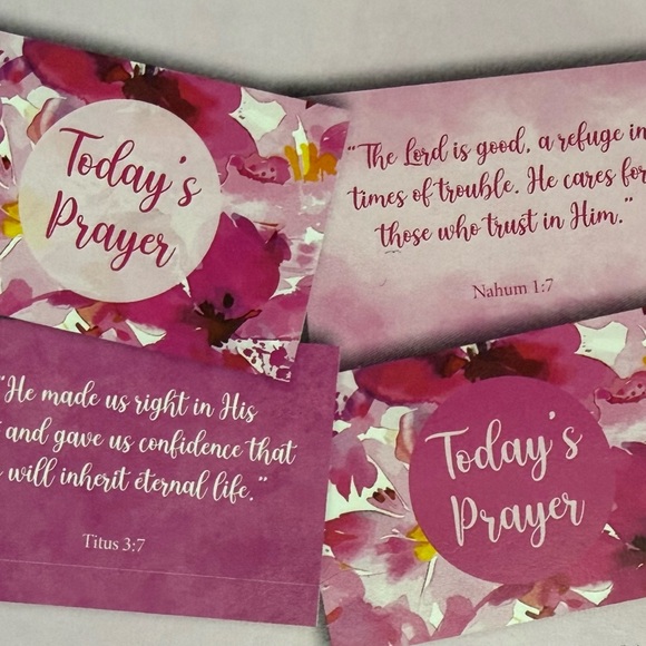 Set of 2 Prayer Cards/Inspirational Scripture Cards - Picture 2 of 3